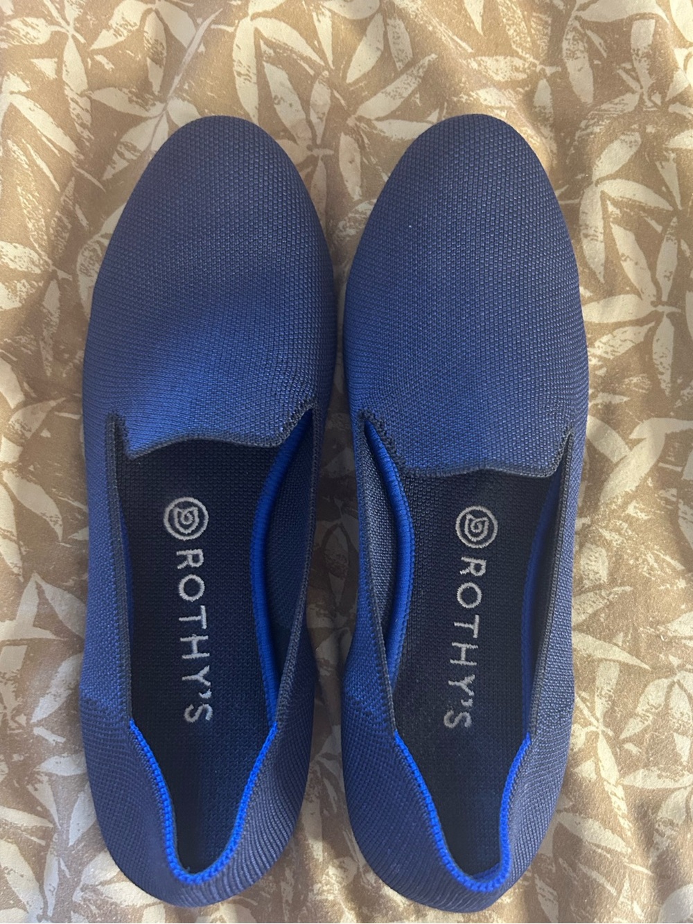 Rothy's Navy Slip-On Knit Loafers 9.5